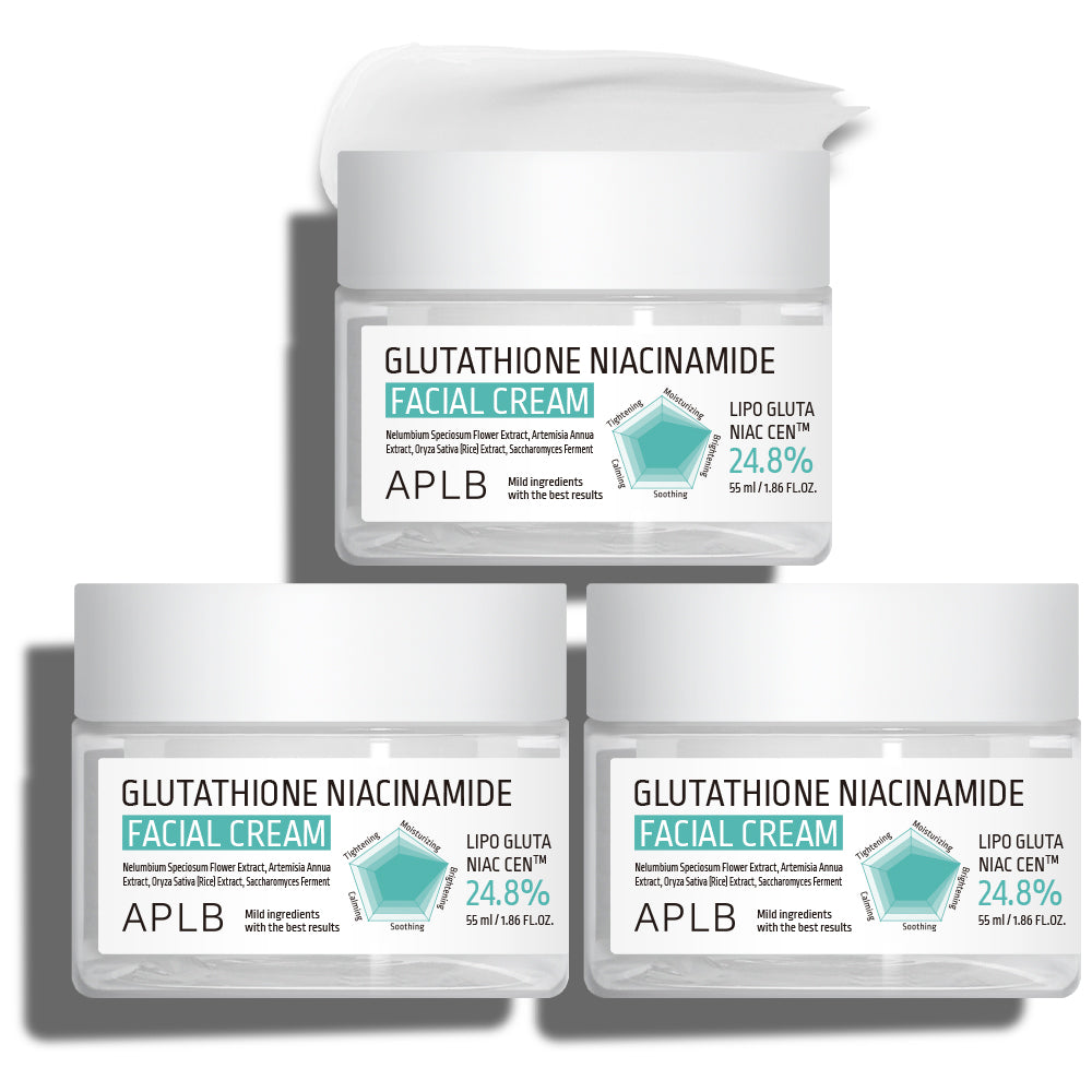 APLB Glutathione Niacinamide Facial Cream 55ml (3 Pack)