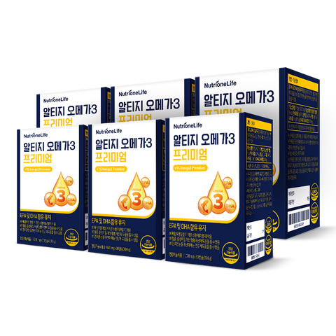 Nutrione rTG Omega-3 Premium 1020 mg x 30 Capsules (6 Pack)