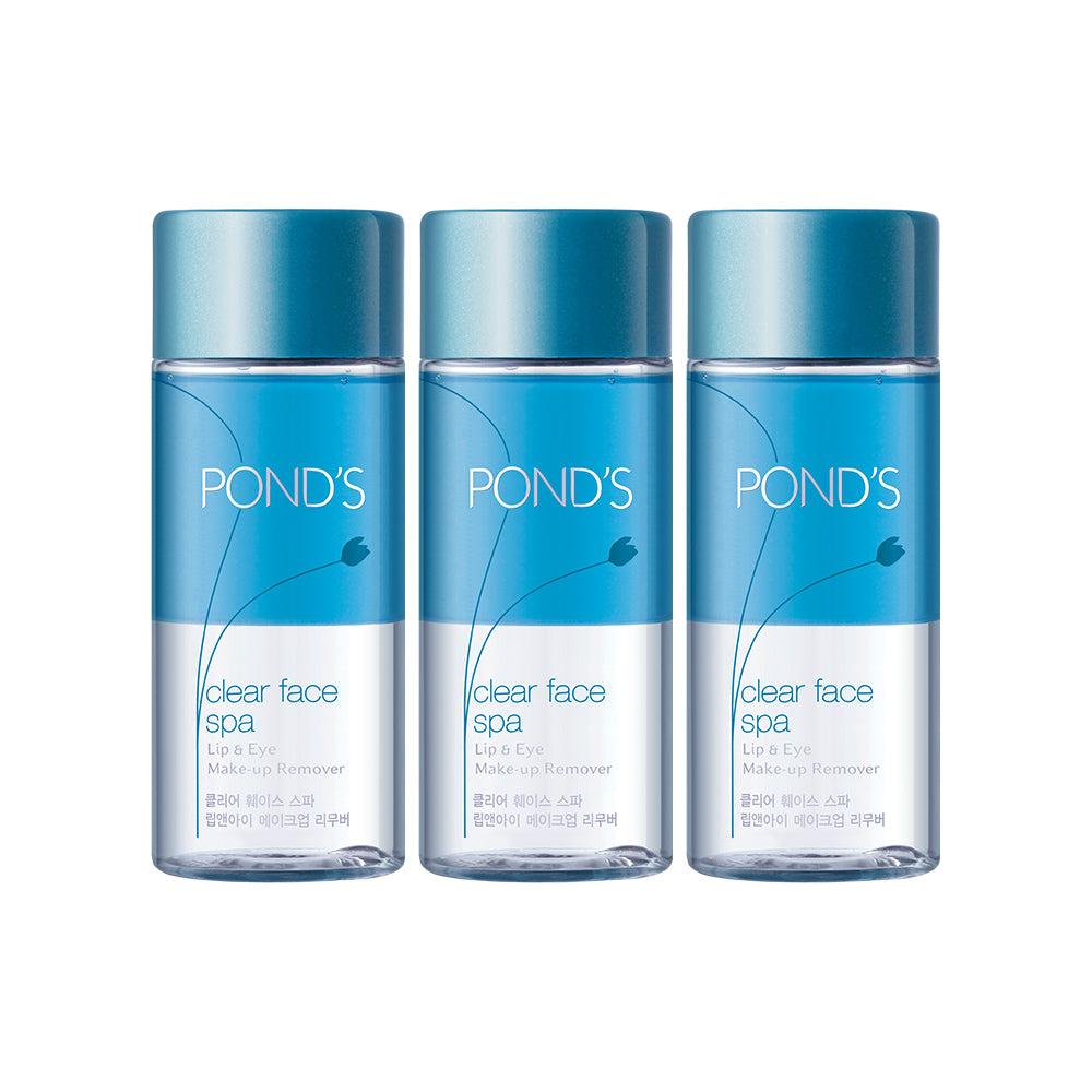 Pond's Clear Face Spa Lip & Eye Remover 120ml (3 Pack)