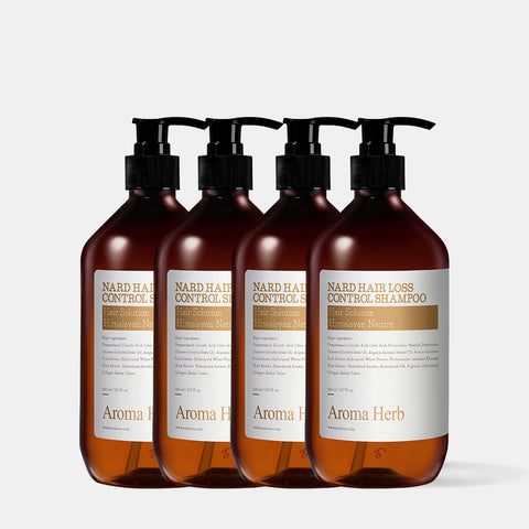 Nard Hair Loss Care Shampoo 500ml Aroma Herb (4 Pack)