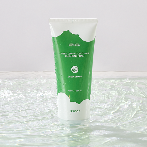 Jsoop Deep Green J Green Lemon Clear Whip Cleansing Foam 180ml