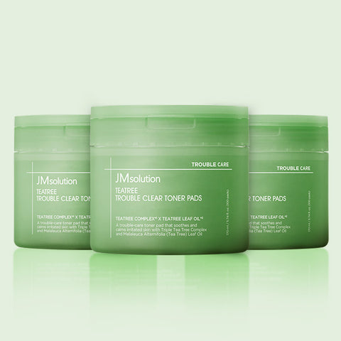 JM Solution Tea Tree Trouble Clear Toner Pads 100P (3 Pack)