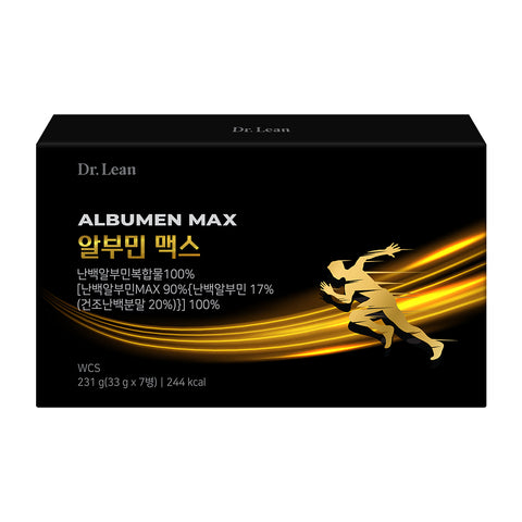 Dr. Lean Albumin Max Drinkable Egg White Albumin Complex 100% 3 Boxes (21 Bottles 21-Day Supply)