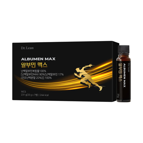 Dr. Lean Albumin Max Drinkable Egg White Albumin Complex 100% 3 Boxes (21 Bottles 21-Day Supply)