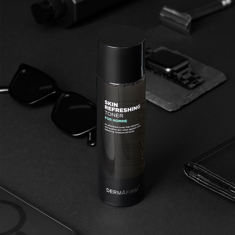 Dermafirm Skin Refreshing Homme 3-Piece Set (Cleanser 120g + Toner 150ml + Fluid 120ml)
