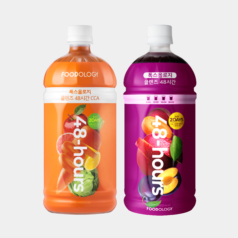 Foodology Toxology Cleanse 48H ABC+CCA Fasting Carrot & Green Juice (1+1)