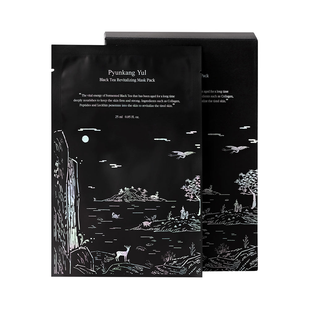 Pyunkang Yul Black Tea Revitalizing Mask Pack 10sheets
