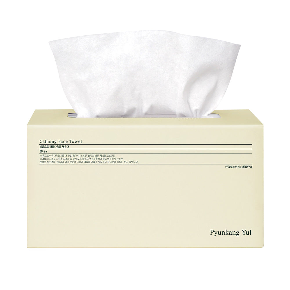 Pyunkang Yul 100% Cotton Calming Face Towels (80 Sheets)