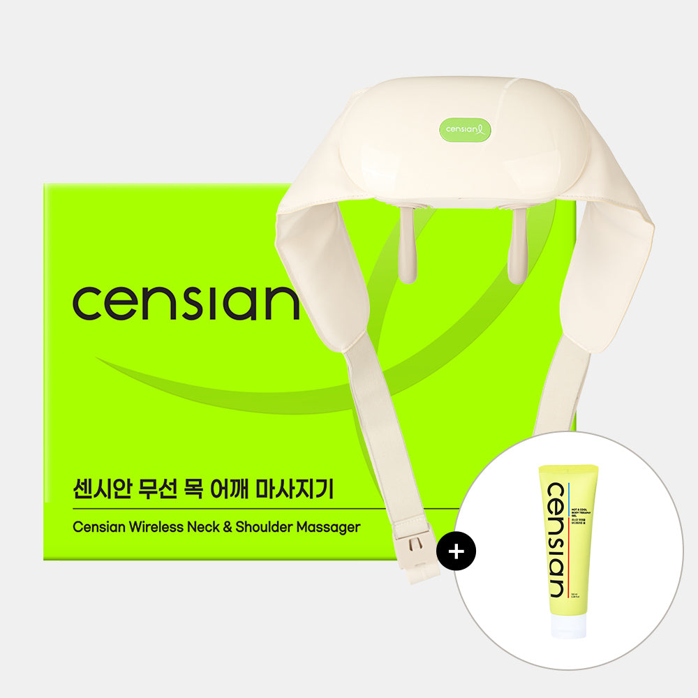 DongKook Censian Wireless Neck & Shoulder Massager (DKP-C001) + Censian Hot & Cool Body Therapy Gel 100ml