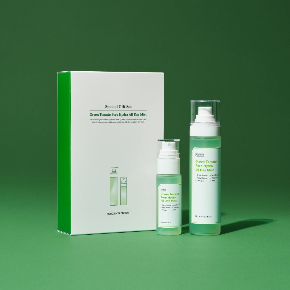 Sungboon Editor Green Tomato Aurora Ceramide Pore Mist Set (120ml + 50ml)
