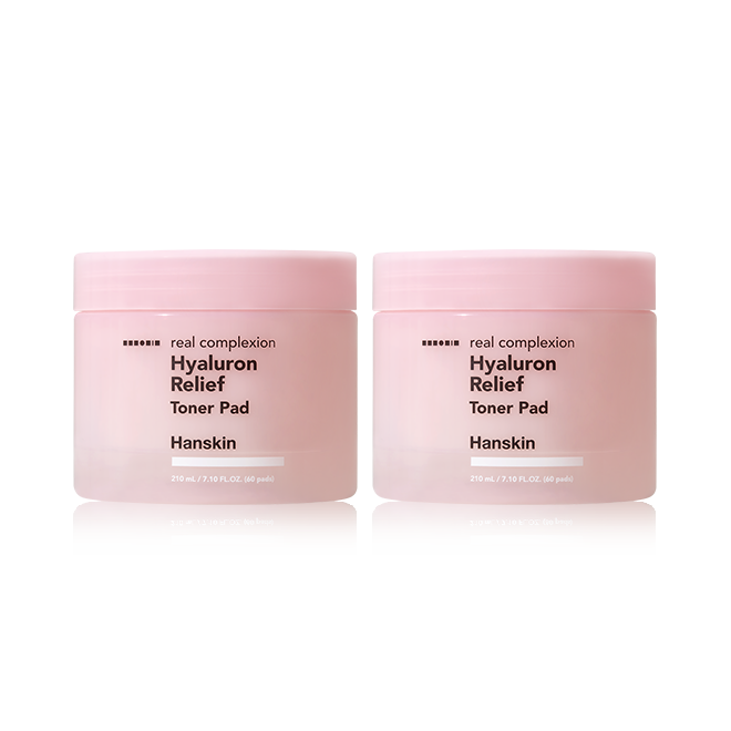 Hanskin Hyaluron Relief Toner Pad 60 Pads (2-Pack)