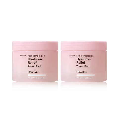 Hanskin Hyaluron Relief Toner Pad 60 Pads (2-Pack)