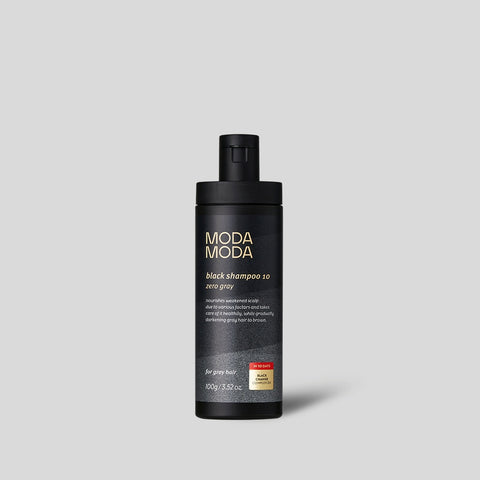MODAMODA Zero Gray Black Shampoo 10 100g + The Mild Water Dye 4 Pack (Dark Brown)