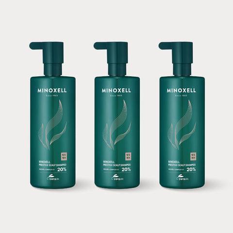 Minoxell Prestige Scalp Root Volume Hair Loss Shampoo 480ml (3 Pack)