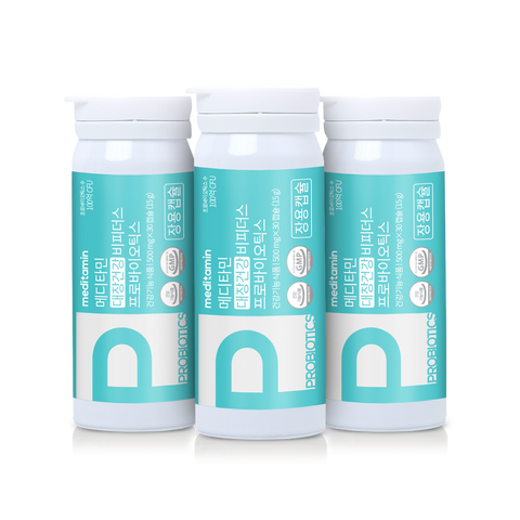 Meditamin Bifidus Probiotics for Gut Health 10 Billion CFU Enteric Capsules 30 Capsules (3 Pack)