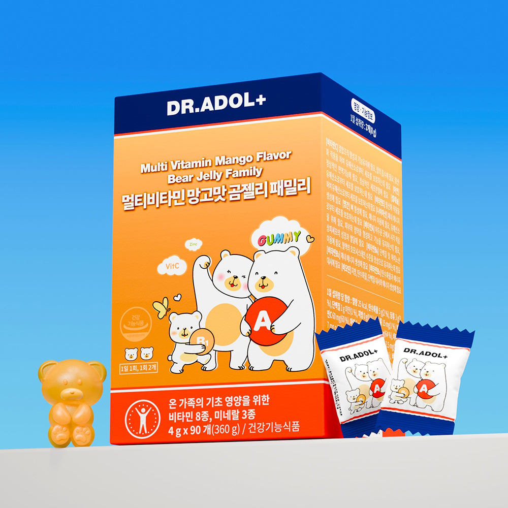 Dr. Adol Multivitamin Mango Flavor Bear Gummies (Family) Zinc Gluconate