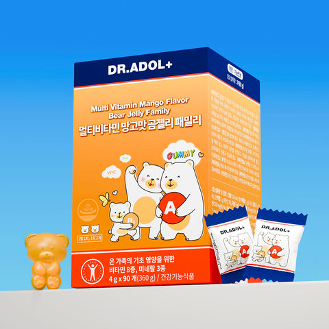 Dr. Adol Multivitamin Mango Flavor Bear Gummies (Family) Zinc Gluconate