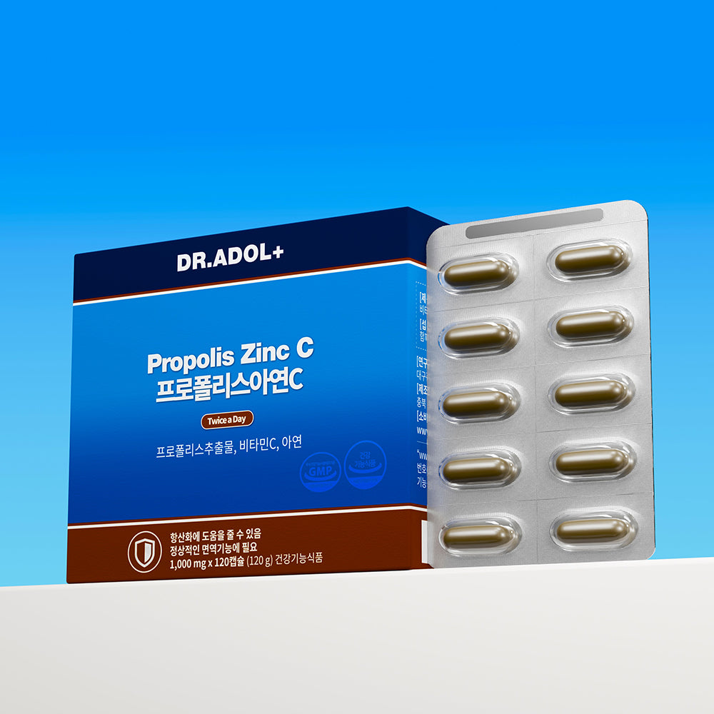 Dr. Adol Propolis Zinc C 1000mg x 120 Capsules