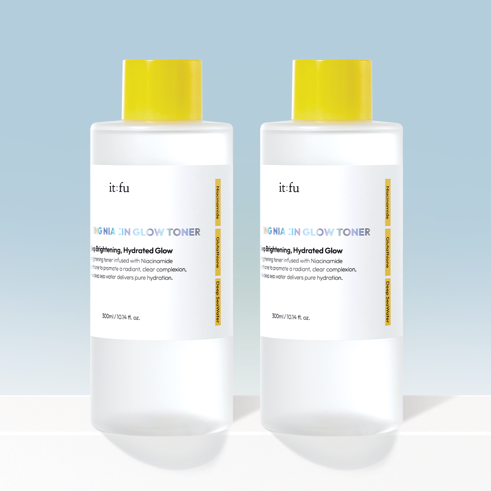 Itfu Glow Tone-Up Toner (Niacinamide 10%) 300ml (2 Pack)