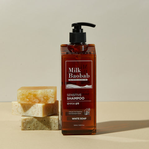 Milk Baobab Sensitive Shampoo White Soap, 500ml