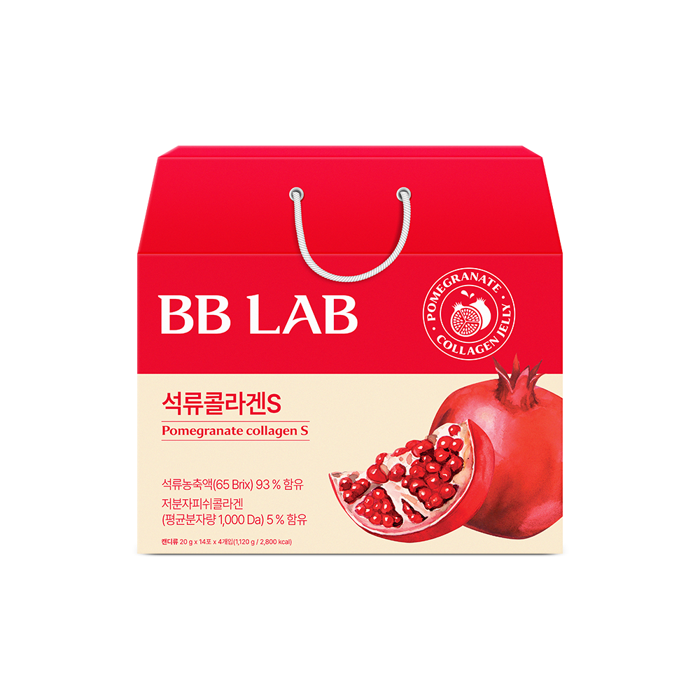 Nutrione BB Lab Cha Ju-young Pomegranate Collagen S Jelly 4-Pack Gift Set (8-Week)