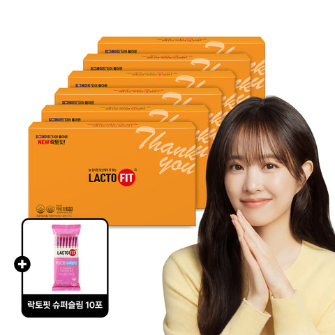 Chongkundang Health Lactofit Core Gift Set 180 Sachets 6 Units (+10 Super Slim Sachets Gift)