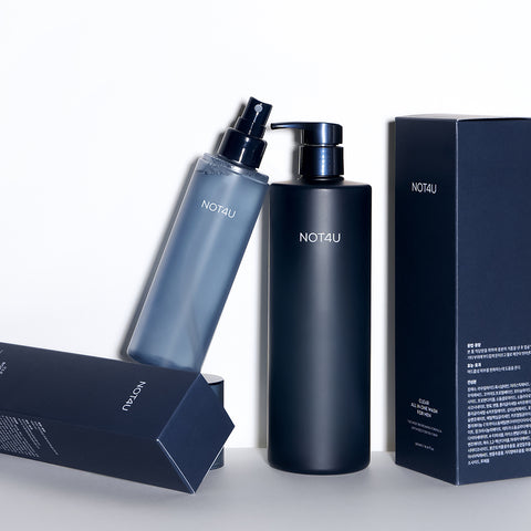 NOT4U Clear All-In-One Wash & Mist for Men (500ml + 200ml)