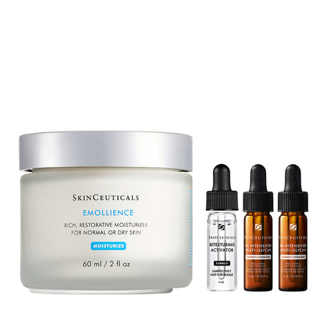 SkinCeuticals Emollience 60ml Botanical Moisture Set (+8ml Hydration & 4ml Radiance Serum)