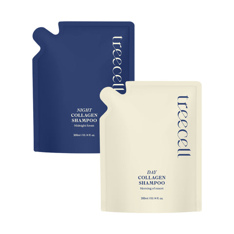 Treecell Day/Night Collagen Shampoo Refill 300ml (2 Pack)