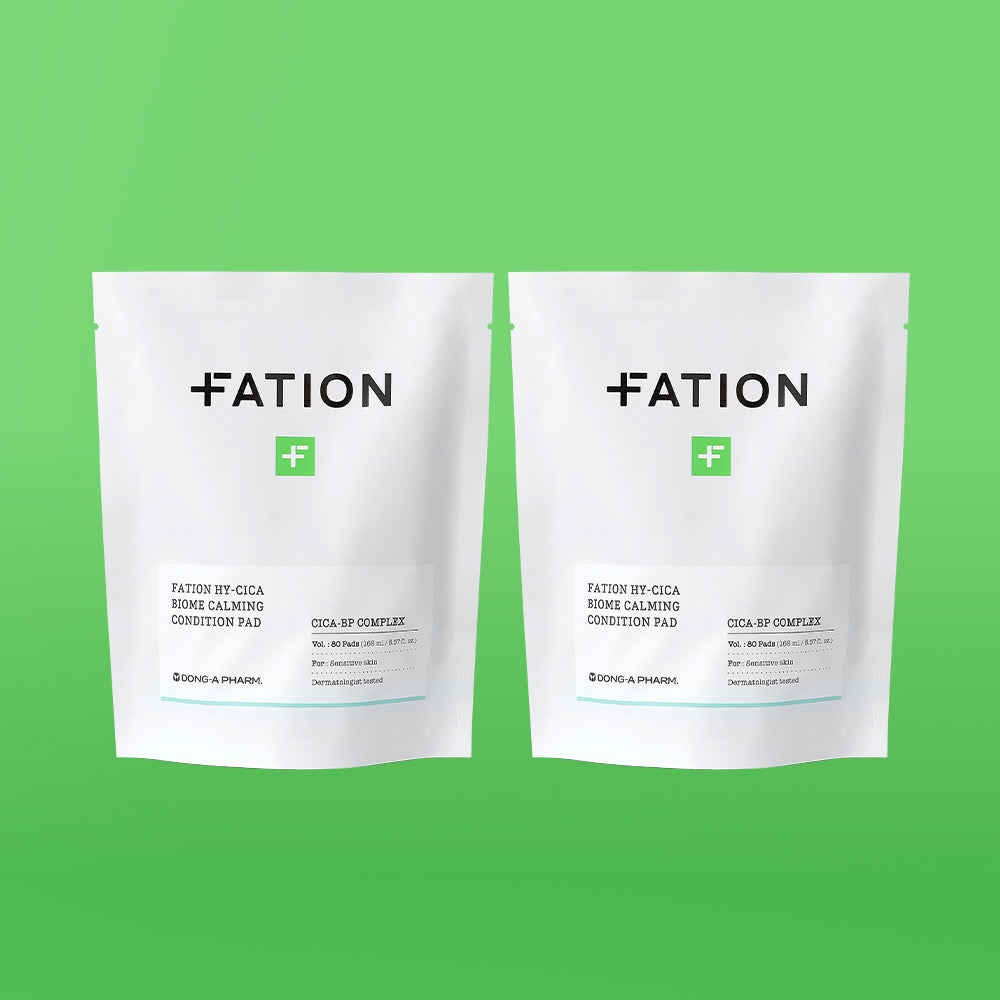 FATION Hi-Cica Biome Calming Condition Pad Refill 80 Sheets (2 Pack)