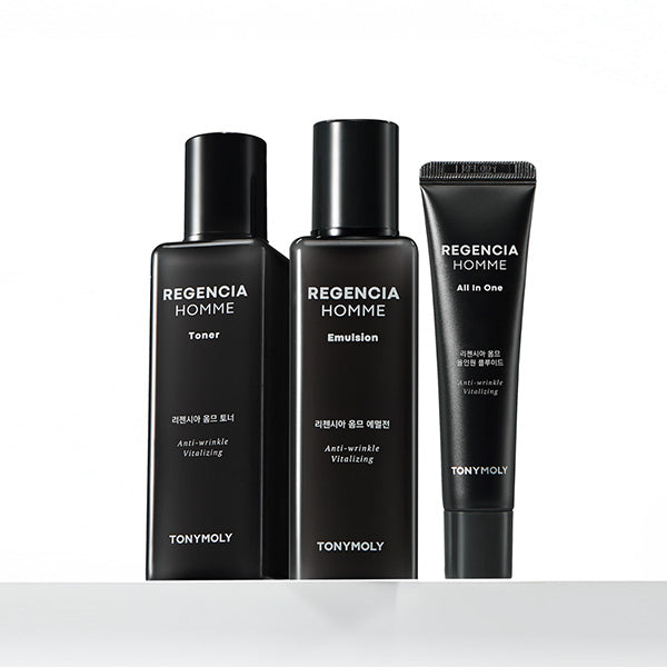 TONYMOLY Regencia Homme Skincare Set (Toner 150ml Emulsion 150ml + Fluid 30ml)