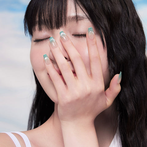 Dashing Diva Magic Press Starlit Jade (Coffin) Nail Tips