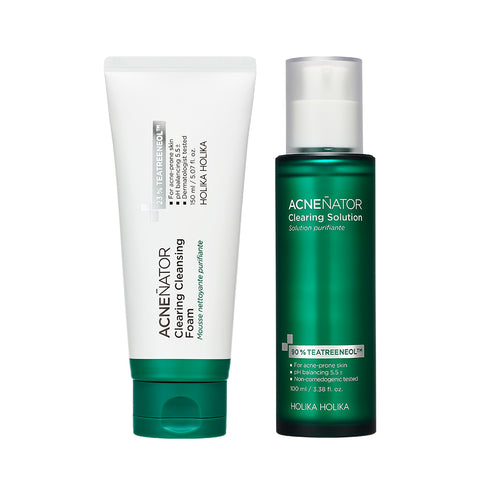Holika Holika Acne Nator 2-Piece Set (Cleansing Foam 150ml + Solution 100ml)