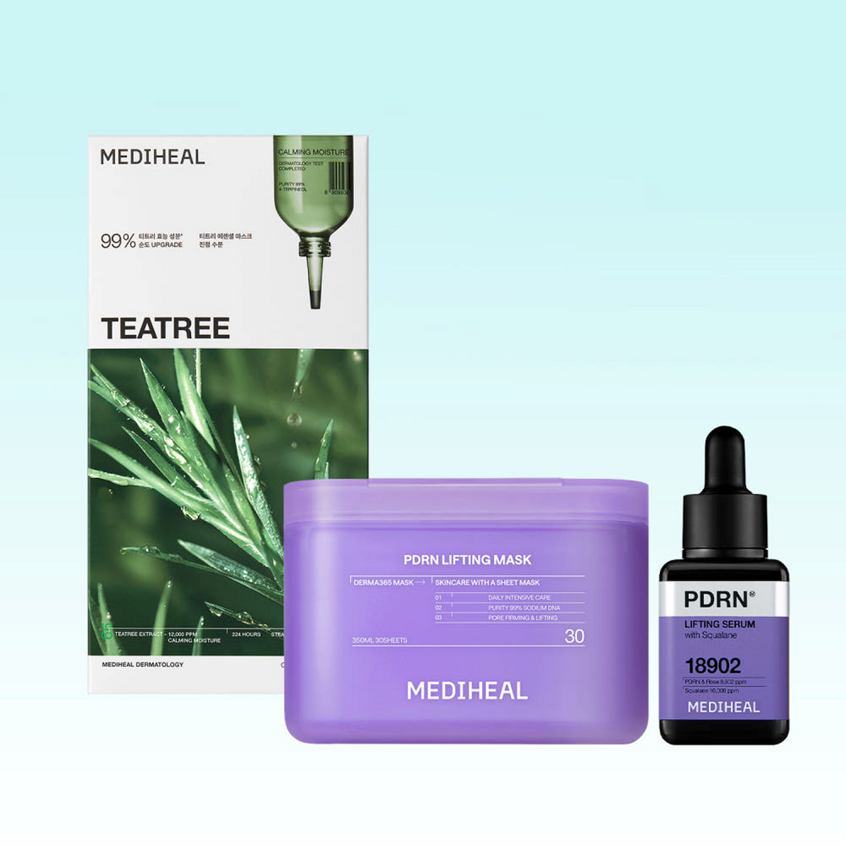 Mediheal Derma365 Mask Set 1 Mask + Serum 40ml + Essential Mask 10pcs