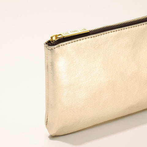 The Tool Lab 902 Light Gold Makeup Pouch Medium (12.5 x 22 cm)
