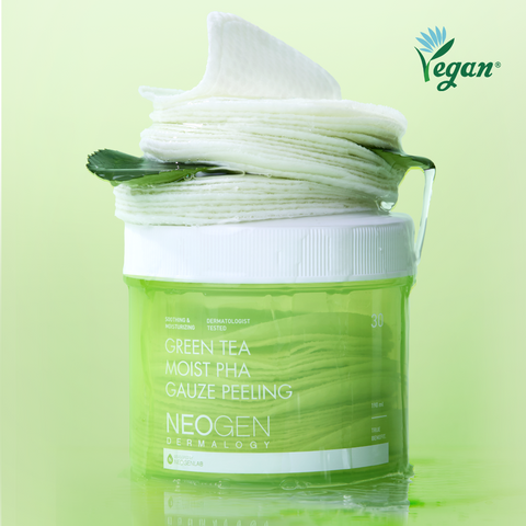 Neogen Green Tea Moist PHA Gauze Peeling Pad 190ml (30 Pads)