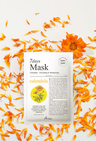 Ariul Seven Days Mask Pack Calendula (10 Sheets x 3 Packs)