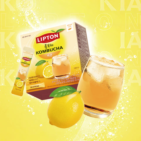 Lipton Kombucha Lemon Tea Bags 50 Count (2 Pack)
