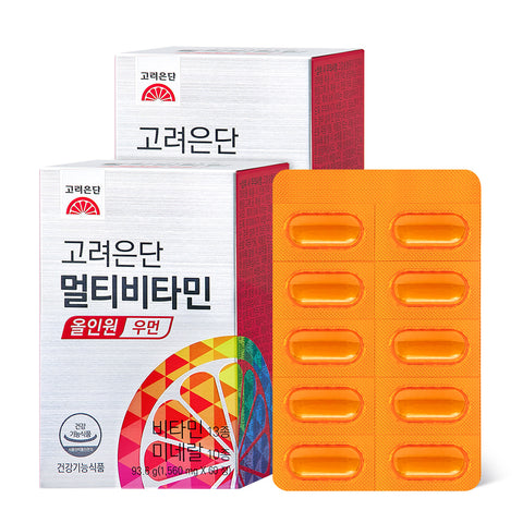 Koreaeundan Multivitamin All-in-One 60 Tablets (2 Pack)