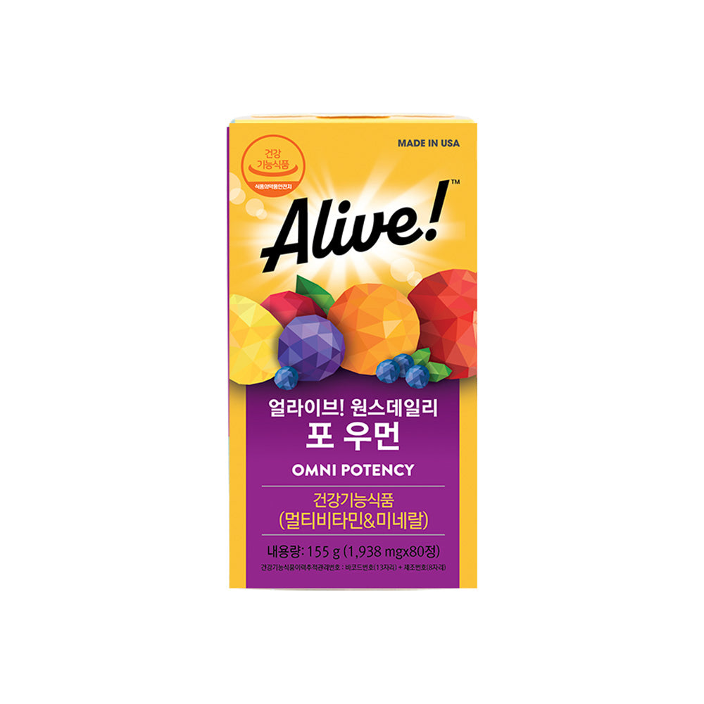 Alive Once Daily For Women Multivitamin 1918mg x 80 Tablets (80-day supply)
