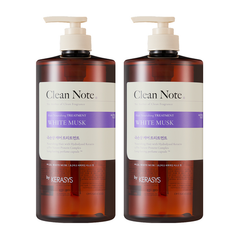 Kerasys Clean Note Powdery Cotton Perfume Shampoo 1L x2 + Oilex Shampoo 60ml