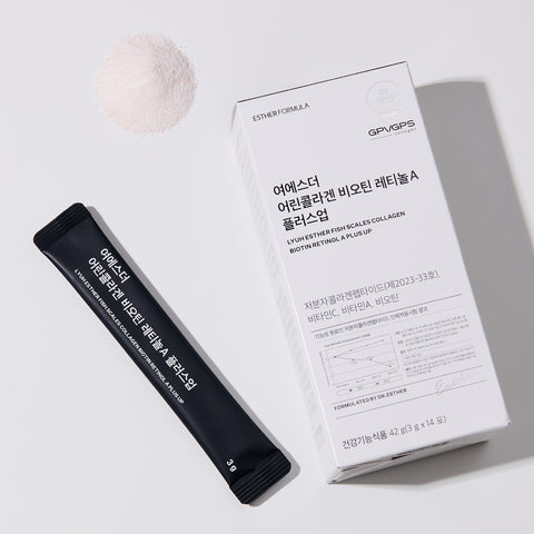 Esther Formula Young Collagen Biotin Retinol A Plus Low-Molecular Collagen Peptides 42g 20 Sachets