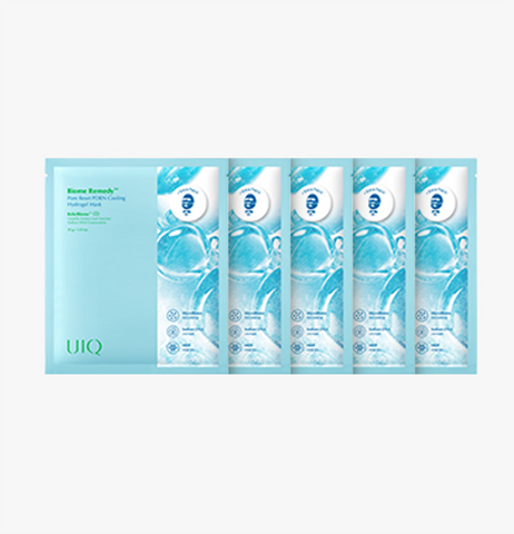 UIQ Biome Remedy Pore Reset PDRN Cooling Hydrogel Mask (5 sheets)
