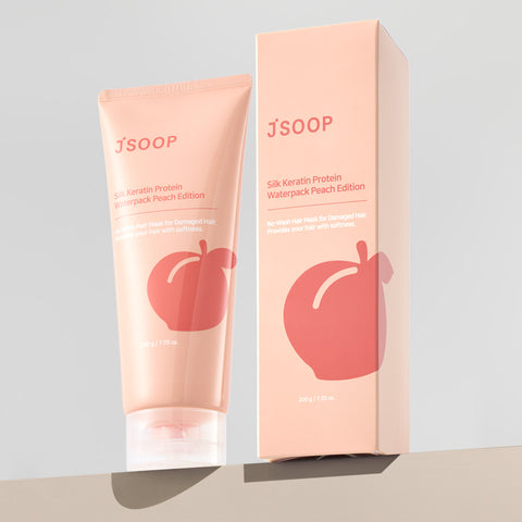 Jsoop Silk Keratin Peach Edition Protein No-Wash Hair Water Pack 200g