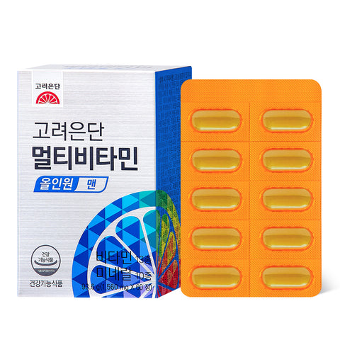 Koreaeundan Multivitamin All-in-One Man 60 Tablets (1 pack)