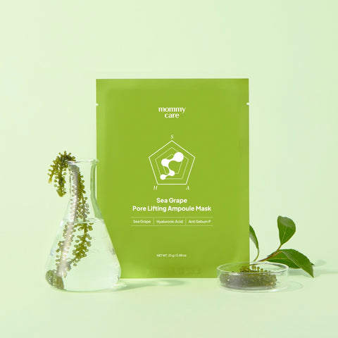 MommyCare Sea Grape Pore Care Ampoule Mask Pack 7 Sheets