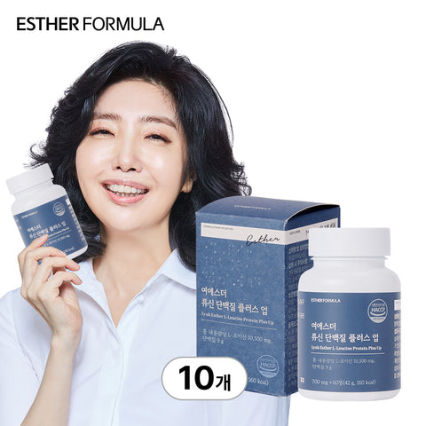 Esther Formula Leucine Protein Plus-Up (Animal & Plant BCAA Amino Acids) 60 Tablets 10 Pack