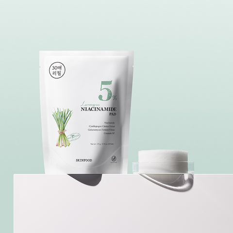 Skinfood Lemongrass Niacinamide Toner Pads Refill 30P