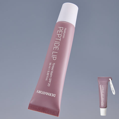 Dermatory Hyaluron Peptide Vital Plumping Lip Balm Set 10ml + Rose Keyring Holder