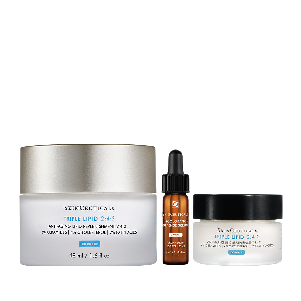 SkinCeuticals Triple Lipid Restore 2:4:2 48ml Set (Triple Cream 15ml and Brightening Serum 4ml)